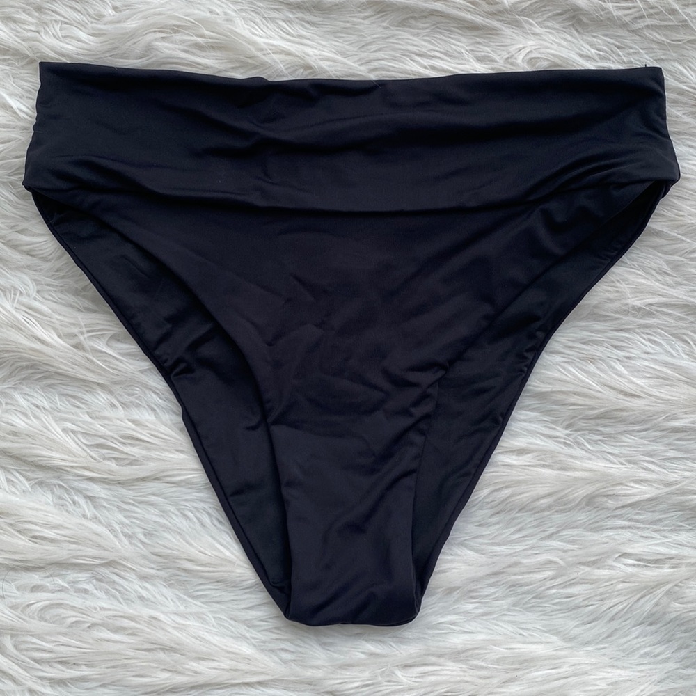 ENVYA | Black High Waisted Bikini Bottoms